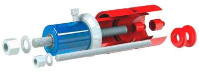 Выпрессовщик пальцев и втулок универсальный ВСГ100П. Усилие 100т. Выпрессовщик пальцев и втулок универсальный ВСГ100П. Усилие 100т.