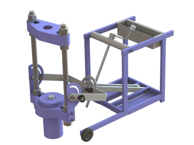 Выпрессовщик шкворней (шкворнедав) ВШ70-200М с тележкой Выпрессовщик шкворней (шкворнедав) ВШ70-200М с тележкой