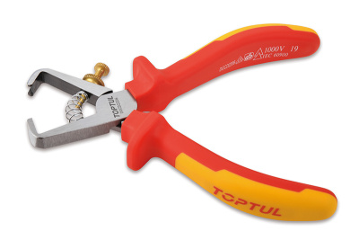 Клещи для снятия изоляции VDE 1000V до 4,5 мм, 150 мм TOPTUL DGCD2206 Клещи для снятия изоляции VDE 1000V до 4,5 мм, 150 мм TOPTUL DGCD2206